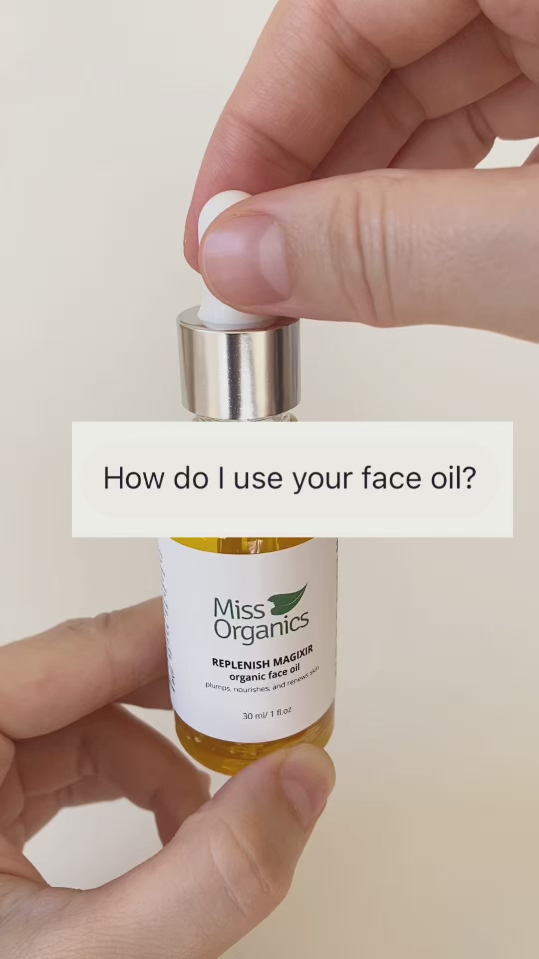 Gentle Balance Organic Face Oil for Oily or Combination Skin